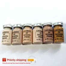 12 шт./кор. bb светящиеся BB крем 6 оттенков смешанные Starter kit bb крем-основа под макияж для придания блеска и анти-старения