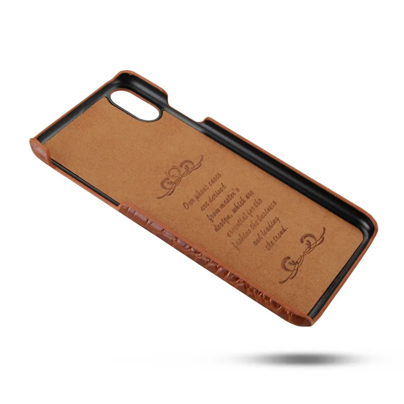 BestNull первый слой коровьей крокодиловой кожи линии задняя крышка чехол для iPhone XS смартфон