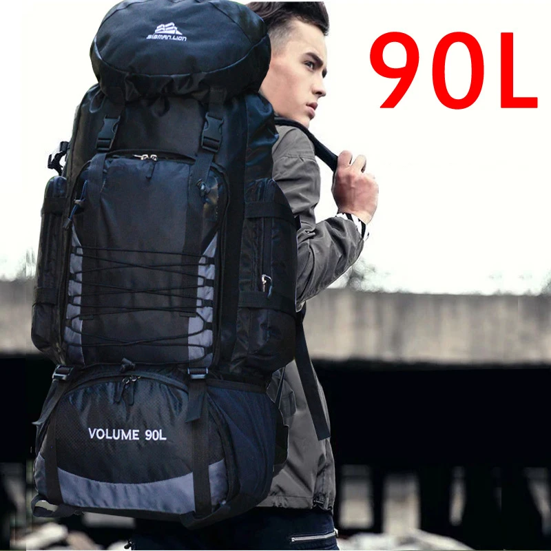 Buy 90L Travel Camping Backpack Rucksack Hiking Army Climbing Bag Trekking Mountaineering Mochila Large Capacity Blaso Sport XA857WA