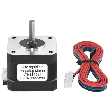 

17HS3401S 4-lead Nema 17 Stepper Motor 42 Motor 42BYGH 1.3A 1m Wire CE CNC Laser and 3D Printer Motor 3D Printer Part