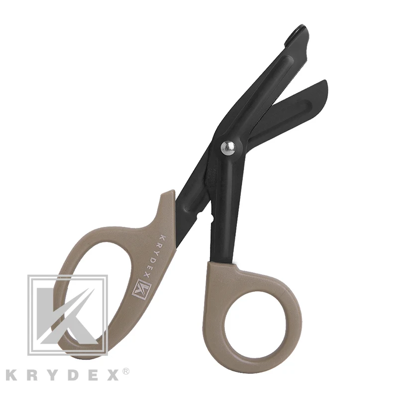KRYDEX 2 в 1 медицинские ножницы+ сумка набор тактических EMT ножниц оболочка MOLLE держатель открытый первой помощи ручные инструменты MOLLE сумка набор