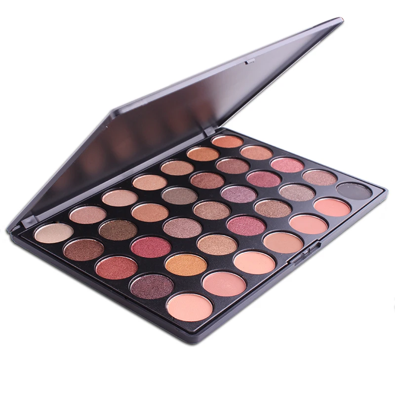 MISS ROSE Eye Shadow Cosmetics for Women Waterproof Warm Pigment Red Brown Nude Miss Rose Eyeshadow Palette