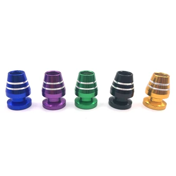 

10pcs winebowl shaped car valve caps aluminum alloy steel material for car tyre decorations multicolors