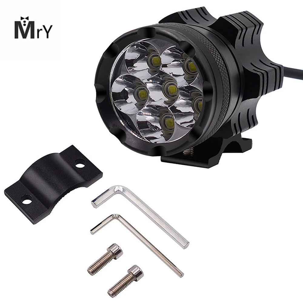 2 шт. универсальная 6LED фара для мотоцикла, водонепроницаемая противотуманная фара для Suzuki/Honda