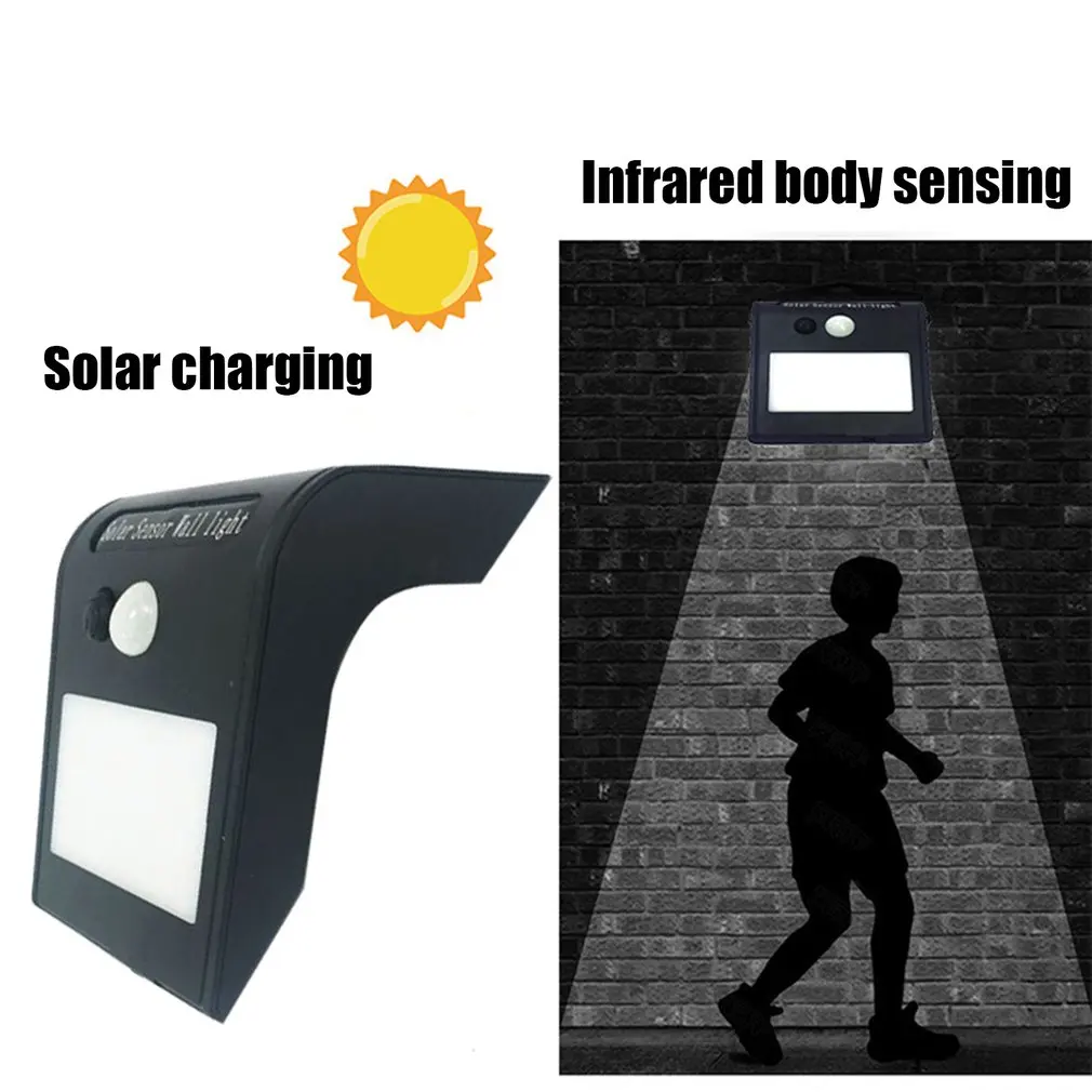LED Solar Light Human Body Induction Wall Light Motion Sensor Street Lamp Induction Light