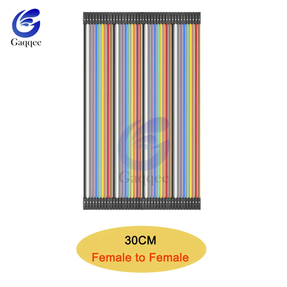30cmDupont Перемычка провода мужчин и женщин+ женщин и женщин перемычки провода Dupont кабель для arduino DIY наборы 40 контактов - Цвет: 30cm F to F