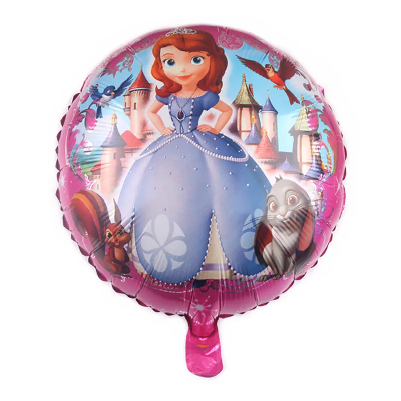 1pc 18in rose Дисней анимация София Русалка день рождения обувь для девочек кубок тарелка скатерть пригласительные карты дети партии посуда набор - Цвет: 1pc 18in rose