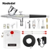 Nasedal NT-19 Dual-Action Airbrush with Compressor 0.3mm  Spray Gun Airbrush Kit for Nail Airbrush for Model/Cake/Car Painting ► Photo 2/6