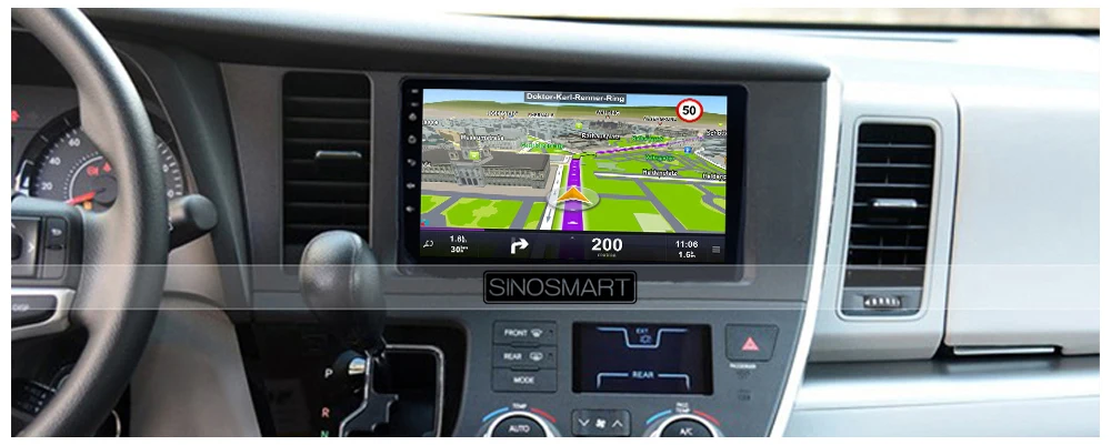 Автомобильный gps-навигатор SINOSMART 2.5D ips/QLED для Toyota Sienna 2004-18 Corolla Prius 32EQ DSP, 4G слот для sim-карты на выбор