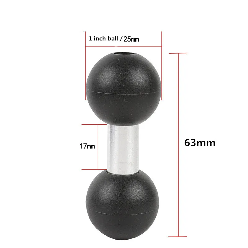 Bola Composta da Extensão do Adaptador Polegada a 25 mm 17 mm 15 mm da Montagem Dobro da Bola para a Montagem Dupla Padrão do Soquete da Bola Ram Accessroeies - Image 5