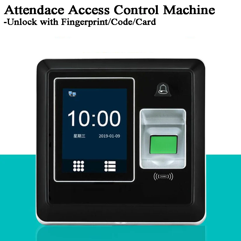 Office Time Attendance Access System Biometric Fingerprint/RFID Card/Password/Code TCP/IP/Wifi/USB/U disk data up/download
