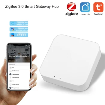 

ZigBee 3.0 Smart Gateway Hub Tuya Smart Homebridge Smart Life APP Wireless Remote Controller Works With Alexa Google Home