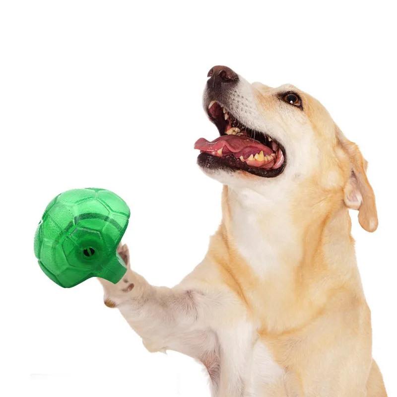 

Dog Interactive Squeaky Training Tool Bite Resistant Chew Toy Rubber Ball Toy For Teeth Cleaning Pet SuppliesE