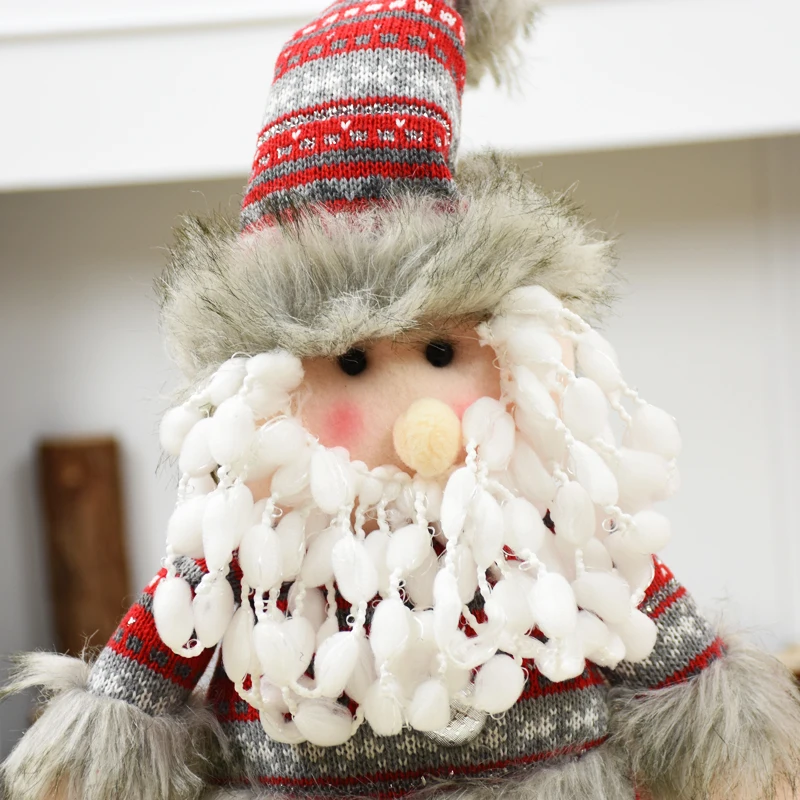 Рождественские украшения для дома Рождественские куклы Санта Клаус игрушки стоят статуэтки украшения Рождественский подарок для детей