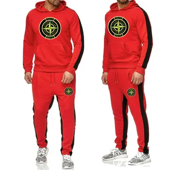 

2019 new printed Hoodie suit men's Sweatshirt suit Hoodie