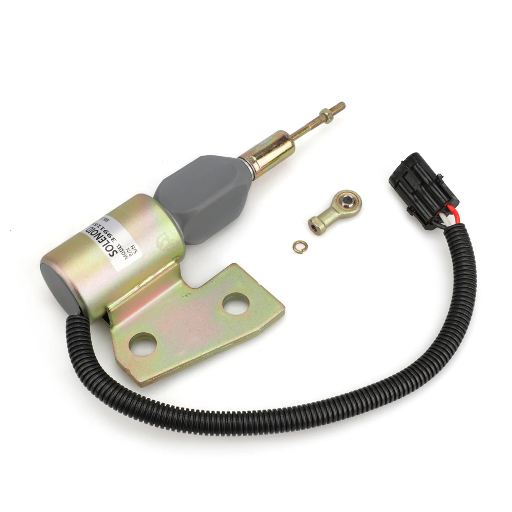 For Cummins 4BT Hyundai Excavator 24V Fuel shutoff solenoid 3991168