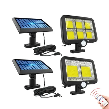 

New Solar Light Outdoors Remote Control 120/150COB LED Motion Sensor Wall Light Waterproof Solar Lamp for Garden Pathway Street