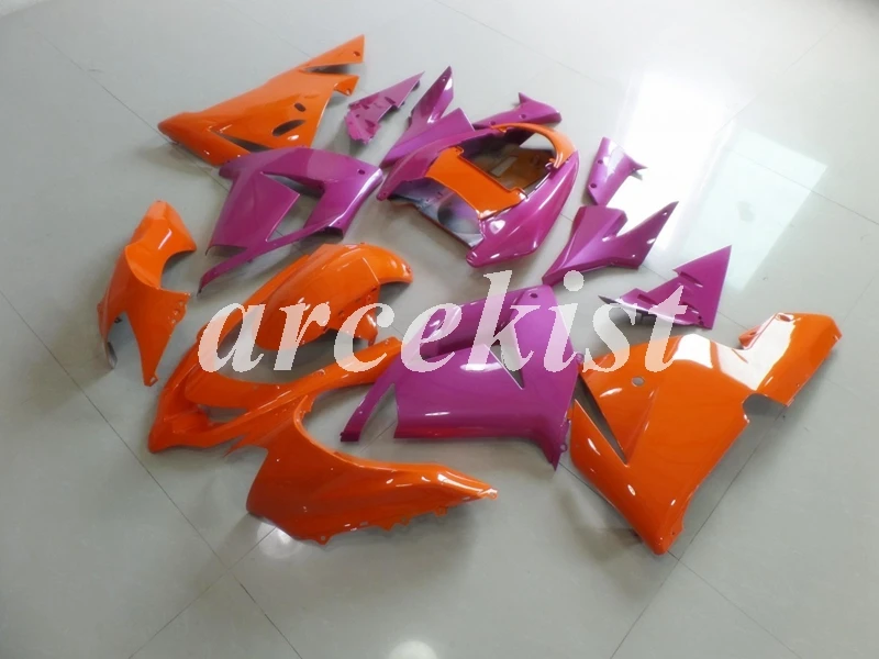 4 подарки ABS мотоцикл обтекатели комплект подходит для kawasaki Ninja ZX10R 2004 2005 04 05 10R ZX-10R тела набор оранжевый розовый