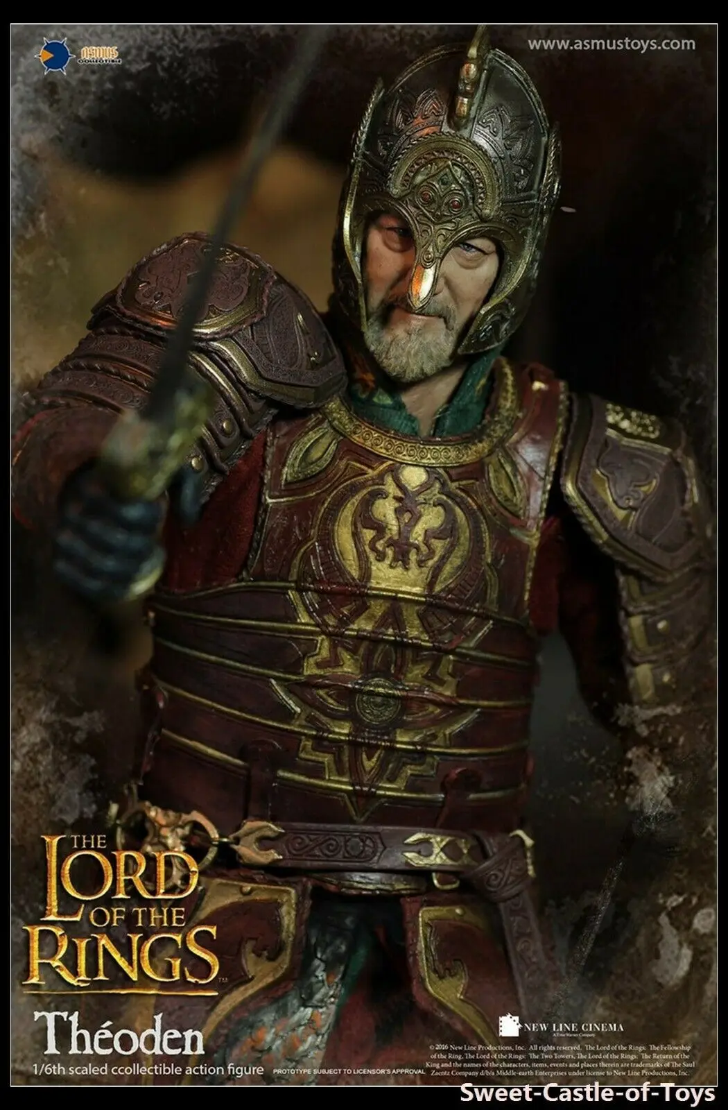 1/6 игрушки Асмус фигурка героя «Властелин Колец» Theoden LOTR022 игрушки