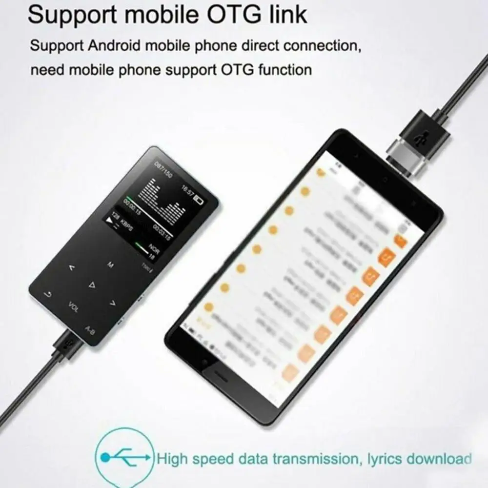 16 Гб Беспроводной MP3 плеер HiFi бас музыкальный плеер APE FLAC FM радио TF портативный MP3 музыкальный плеер Hi-Fi без потерь