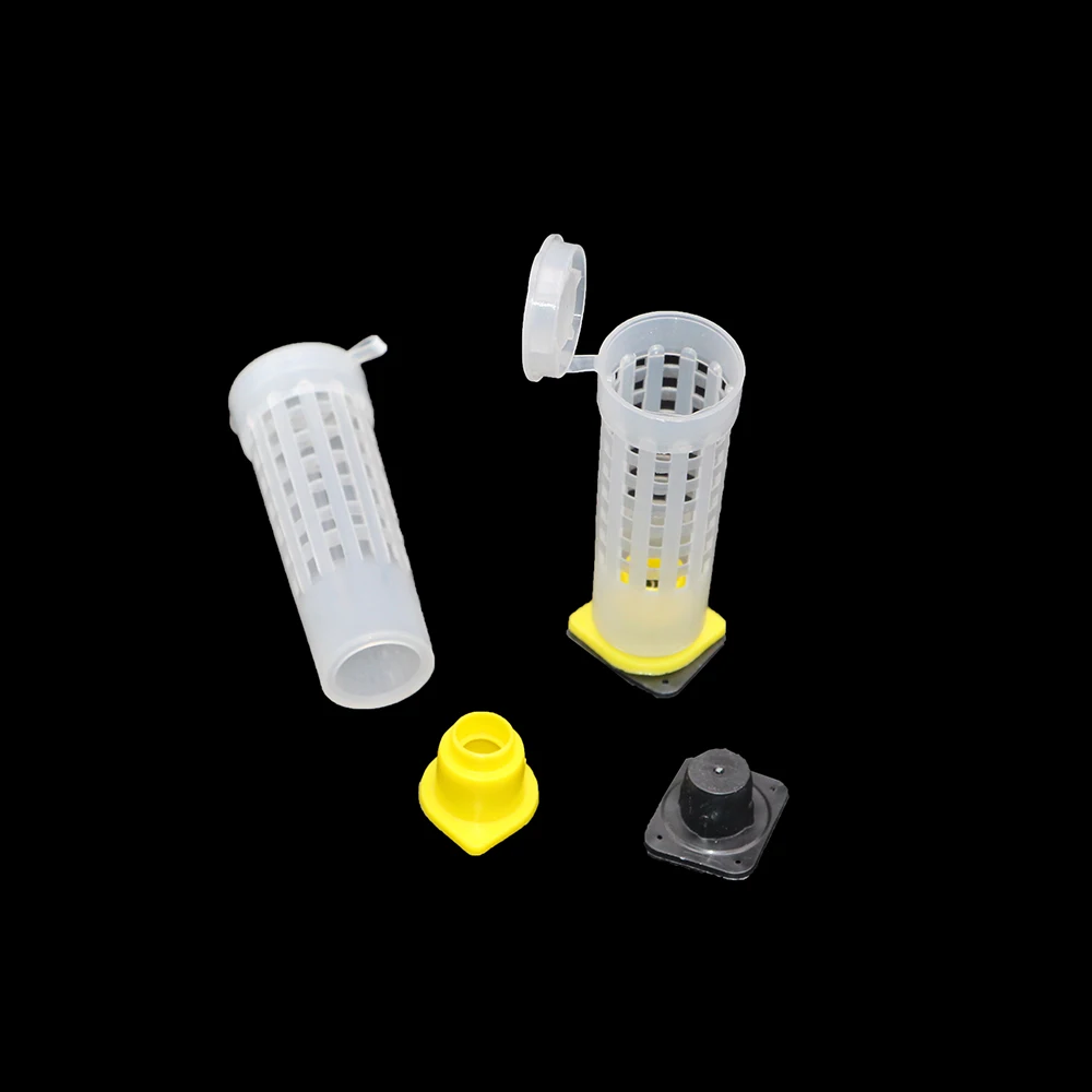 Professional Beekeeping Queen Cage beekeeping tools beekeeping accessories Rearing Quality Protective Cover Catcher Plastic Bees Box Bees Tool Supplies 60PCS