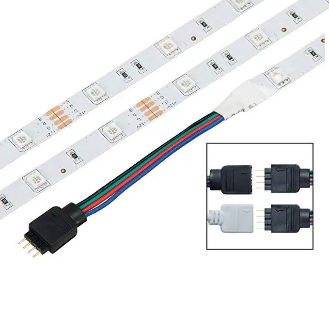 Светодиодная лента RGB SMD5050 гибкая Водонепроницаемая LED полоска с диодами 44