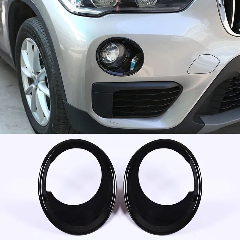 

For BMW X1 F48 2016 2017 Car Accessories 2 Pcs ABS Chrome Front Fog Light Lamp Cover Trim