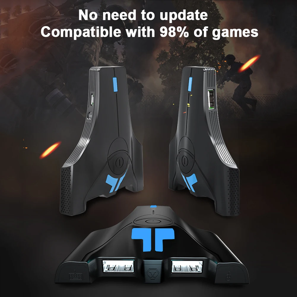  High Quality Mobile Game Keyboard Mouse Converter USB Wireless Bluetooth Connection Adapter For Swi