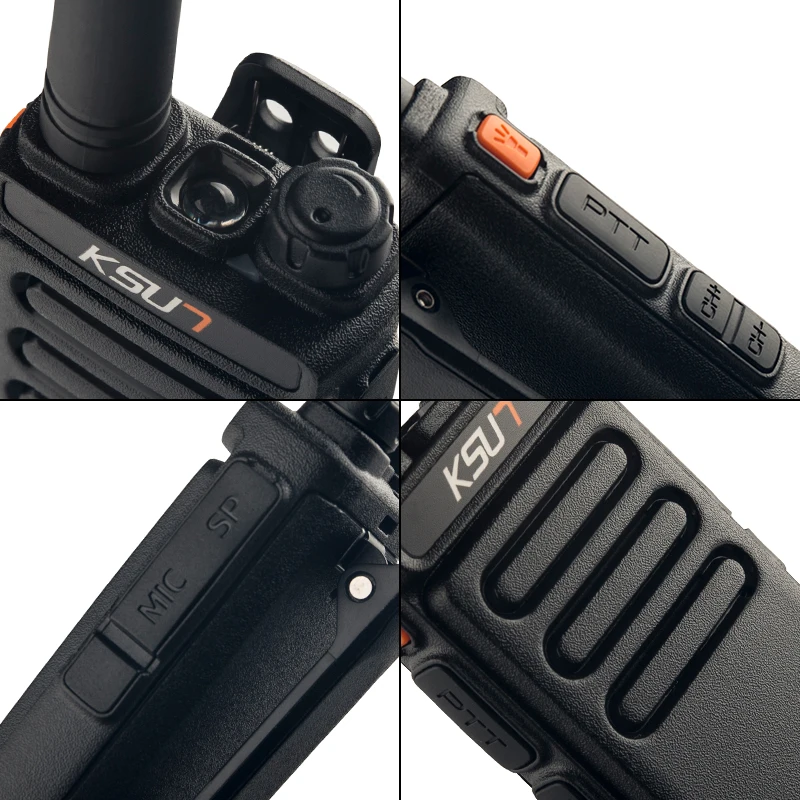 KSUN X65 Walkie Talkie Professional UHF Walkie Talkies 10KM Two Way Ham Radio Station Receiver Communication Radios Usb Charging