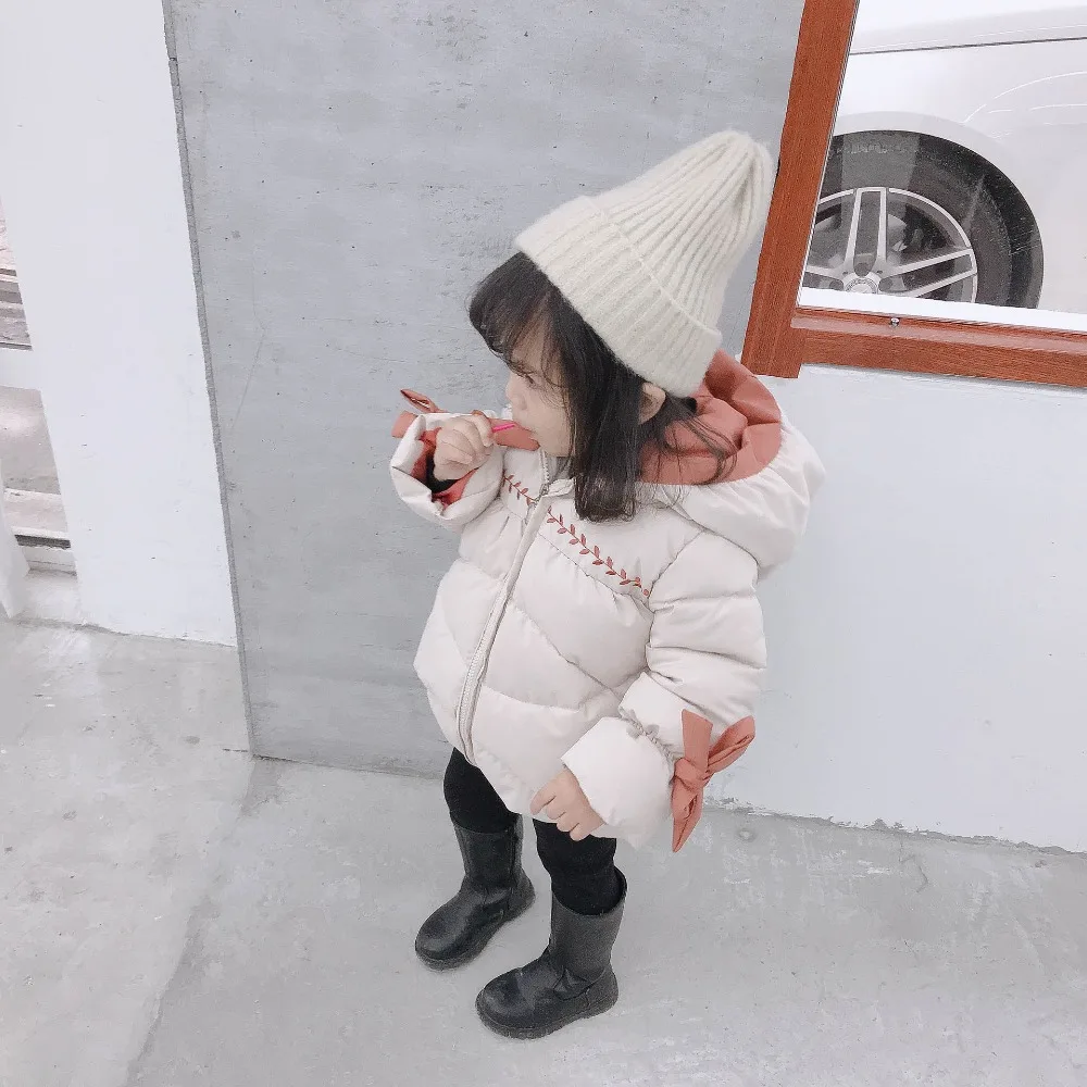 Зимние теплые куртки, куртки для маленьких девочек, детская верхняя одежда с капюшоном, пальто, детская одежда, 1 шт
