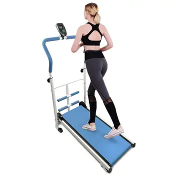 

Unisex Fitness Treadmill Mini Folding Treadmill 108*17*56 cm Adjustable Manual Mechanical Treadmill For Home Use HWC
