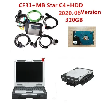 

2020 Best MB Star C4 wifi+ Full software SD Connect C4 HDD + CF31 I5 Laptop Star OBD2 Diagnostic Tool for Car Truck Ready to Use