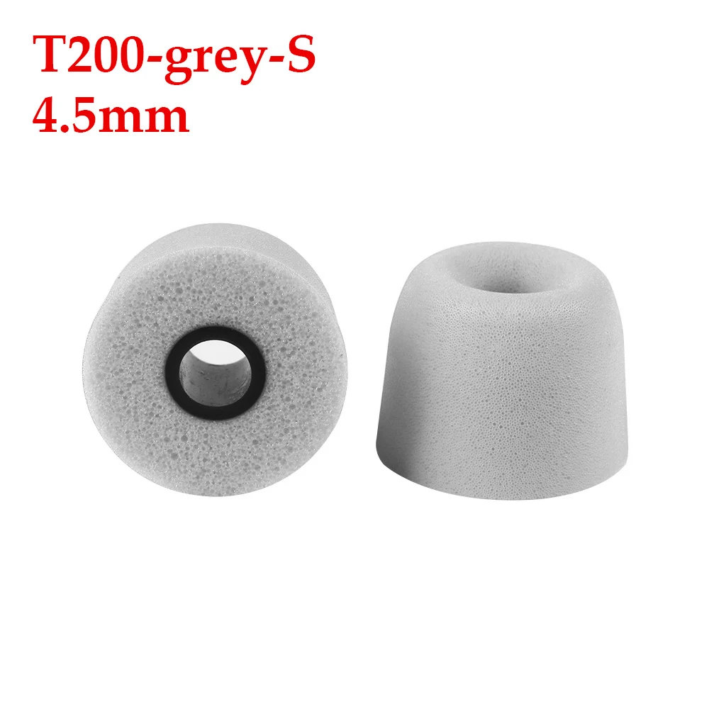 T200 S grey 1 пара T100 T200 T400 наконечники для наушников поролоновые губки амбушюры для наушников 3/5 мм аксессуары для гарнитуры шумоизолирующие наушники - Цвет: T200 S grey