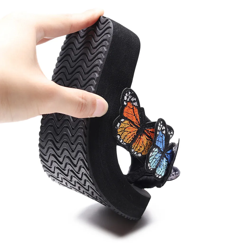 Butterfly Kids Indoor Slippers Toddler Girls Beach Wear Sandals Family Summer Home Flip Flops Baby Bohemian Casual Shoes