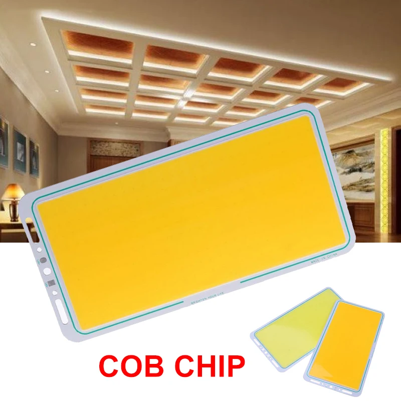 

100W LED Beads COB Chip Light LED Panel Strip White/Warmwhite DC12V DIY Source Spotlight Floor Lights Eco-Friendly 220X120mm