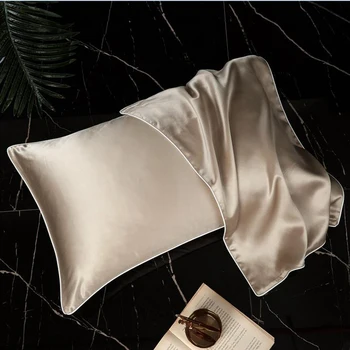 

Silk Pillowcase Top Quality Pillow Case Solid Pillow Cover Silk Pillow Case 48CM*74CM
