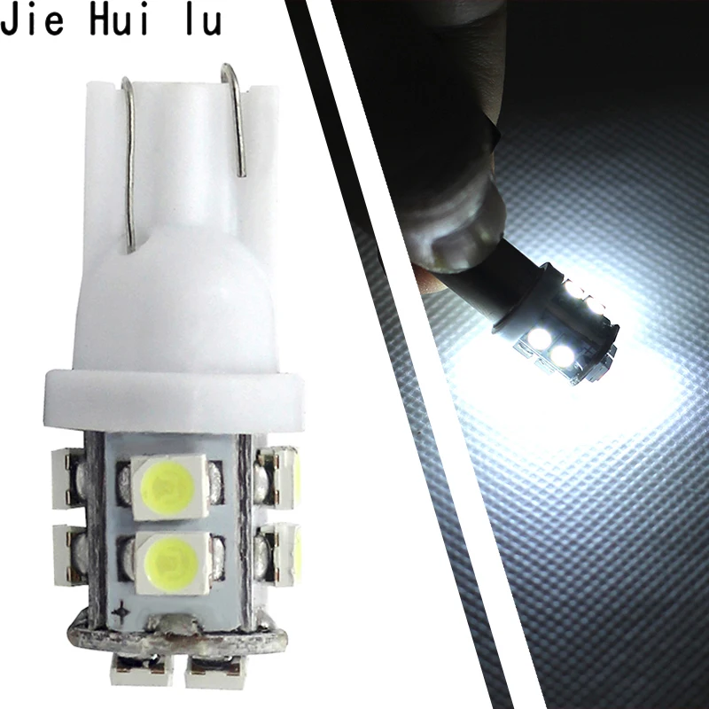 Автомобильный светодиодный светильник 100 шт./лот T10 10smd W5W 168 194 1210 3528 SMD