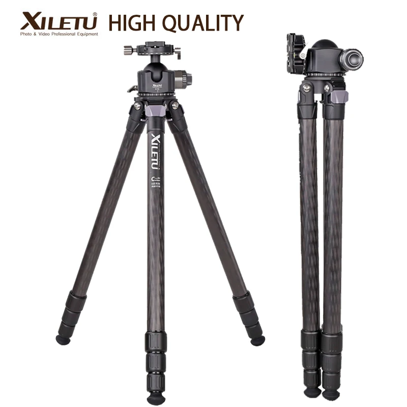 Штатив XILETU XLS324C + G54 из углеродного волокна с панорамной шаровой головкой на 360
