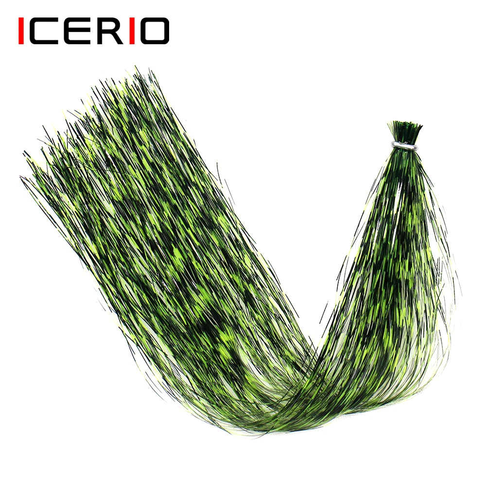 Icians Grizzly Barred Flashabou Tinsel Flash Marabou Action Jigs Streamer Wbackpack Pesca In Mare Pesca A Mosca Materiale Per Legare