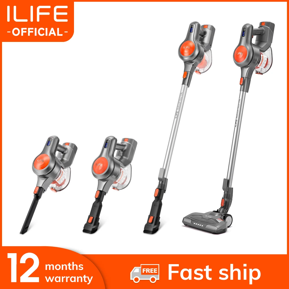 EASINE by ILIFE H70 Handheld Vacuum Cleaner, 21000Pa Strong Suction Power, 40Minutes runtimes, removable battery, 1.2L Dust box
