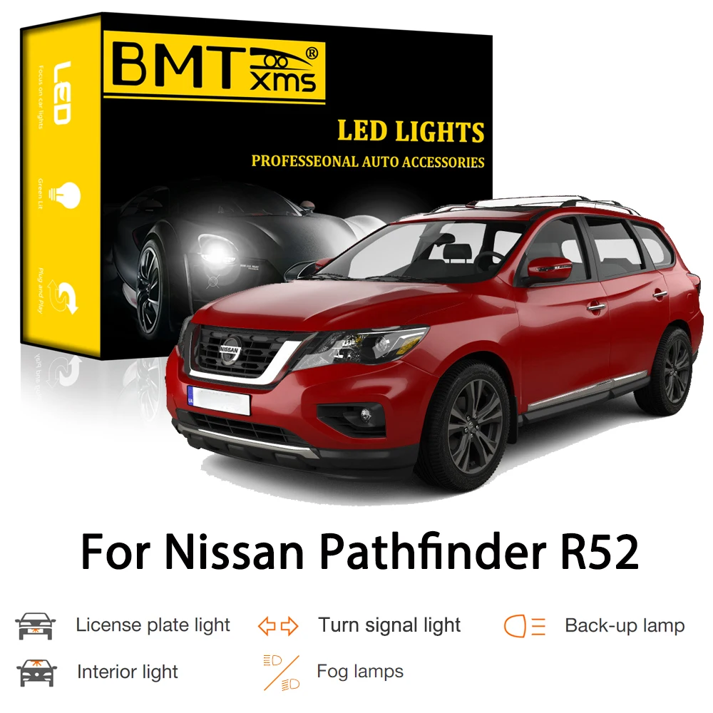 BMTxms Canbus для Nissan Pathfinder R52 2013-2020 Автомобильный светодиодный внешний интерьер