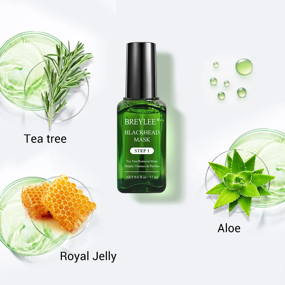 Маска для носа Breylee Blackhead Очищающий отшелушивающий крем лица маска лечения акне
