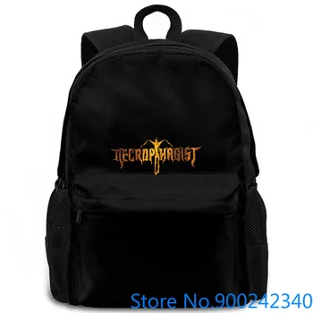 

NECROPHAGIST Epitaph Logo New Hot Brand The New women men backpack laptop travel school adult student