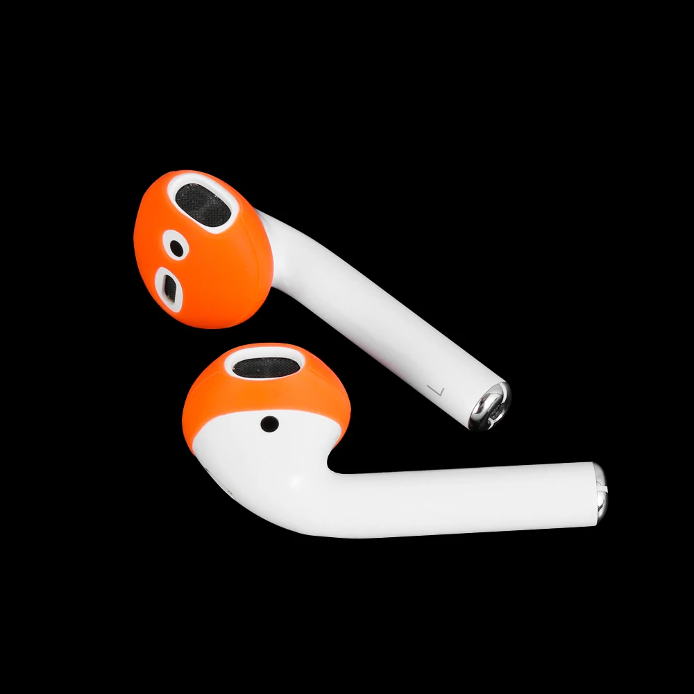 2 пары силиконовых Противоскользящих наушников наконечники для наушников ультра тонкий чехол для AirPods Apple EarPods Bluetooth Наушники Аксессуары