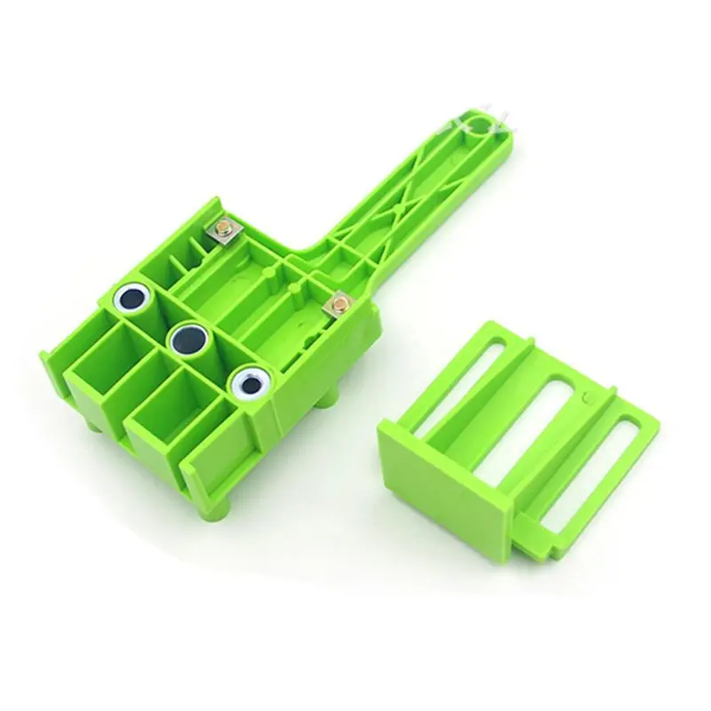 New Handheld Woodworking Doweling Jig Drill Guide Wood Dowel Drilling - Цвет: Зеленый