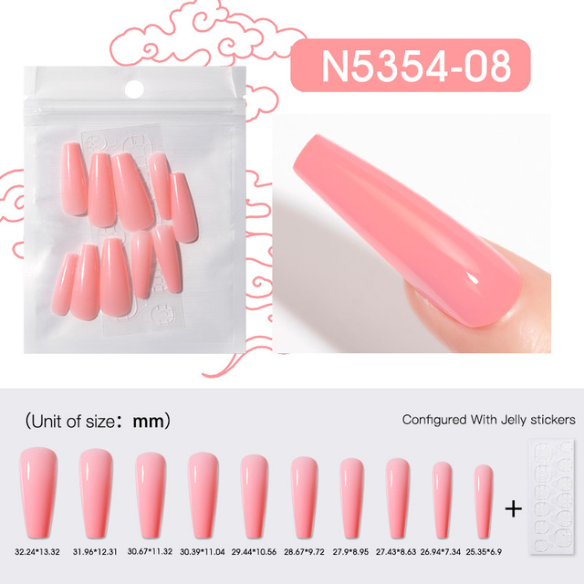 10PCS/LOT False Nail Color Artifical Fake Nails Art  All For Manicure Press On Nail Gel Tools Matt Gel Art Design
