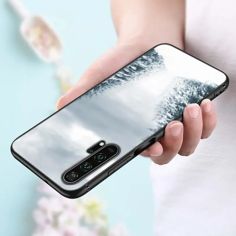 Style 15 Черный силиконовый чехол пейзаж зимний светильник снег для huawei Honor 10i 9X8X20 10 9 Lite 8 8A 7A 7C Pro Lite чехол для телефона - Цвет: Style 15