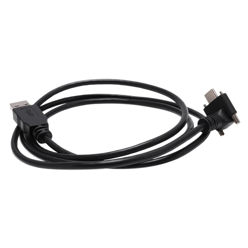 Вниз Вверх Угловой USB 3,1 тип-c двойной винтовой замок до стандарта USB3.0 кабель для передачи данных 90 градусов для камеры 1,2 м