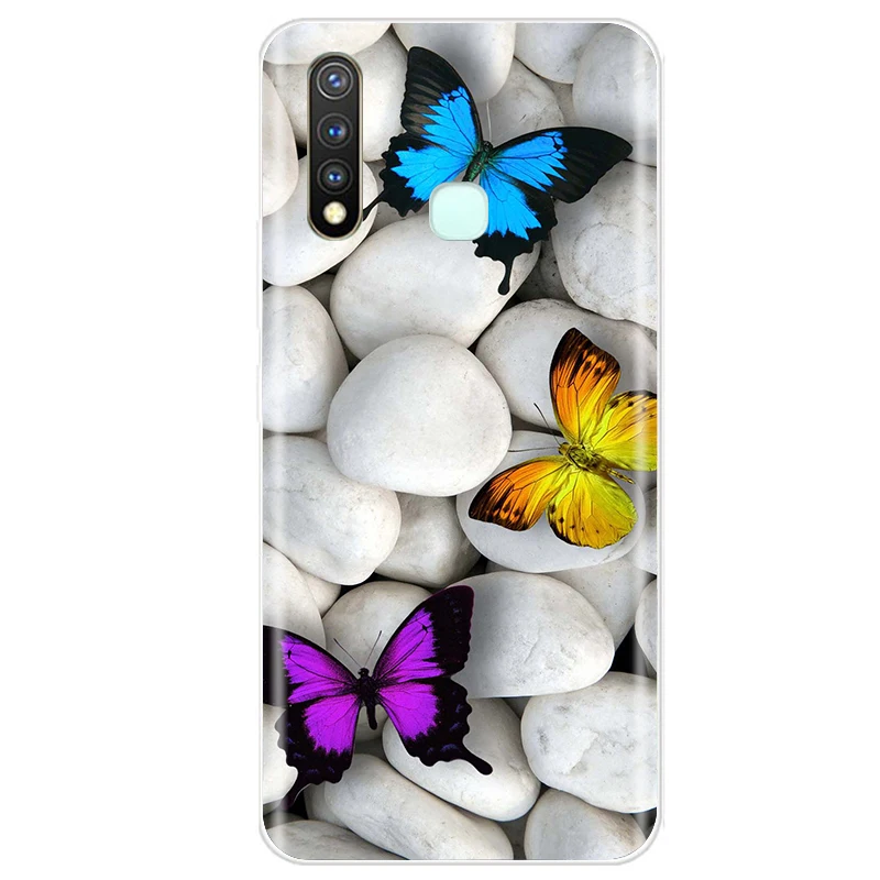 For Vivo Y19 Case Silicone 6.53 Phone Back Cover Phone Case for vivo 1915 Y19 Case vivoY19 Y 19 Case Fundas Etui Bumper Coque waterproof phone bag