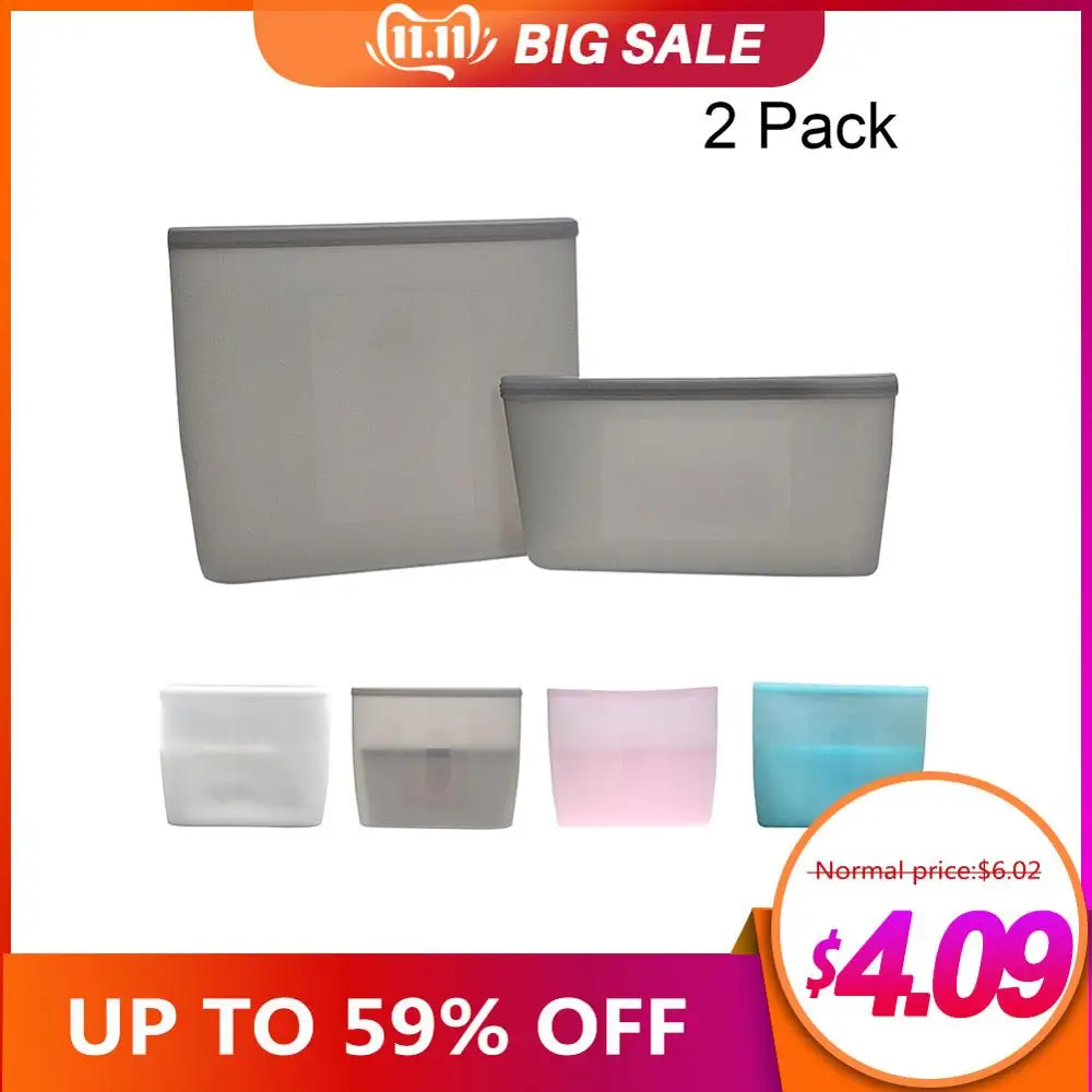 Многоразовые силиконовые пакеты для хранения свежих продуктов лучше всего